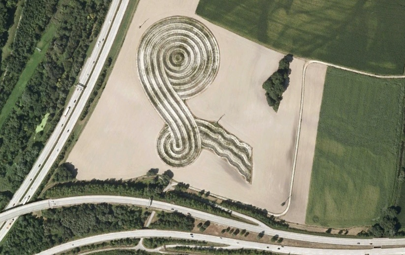 Illustration for article titled The Coolest and Weirdest Artworks That Are Visible from Space